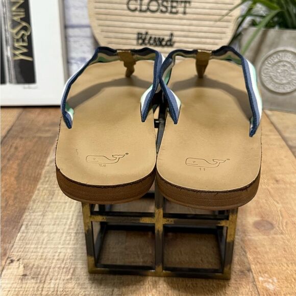 Vineyard Vines Men’s size 11 flip flops Grosgrain Ribbon‎ - Picture 4 of 12